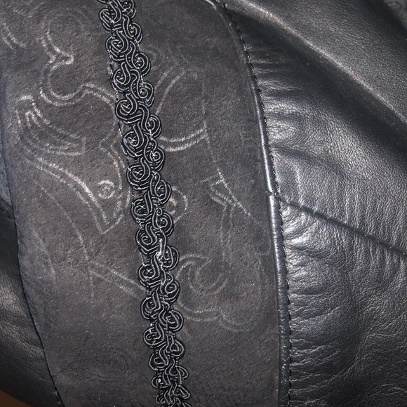 LNR genuine leather trench coat - Picture 11 of 16